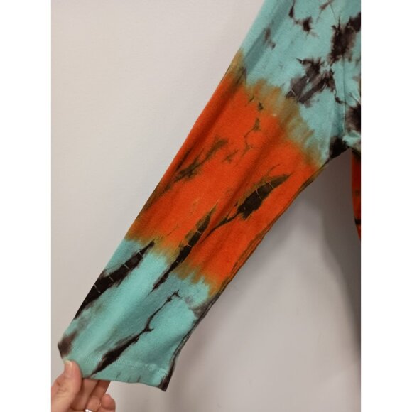 TRYST Hippie Grunge Artsy Top Womens Size XL Multi Tie Dye 3/4 Sleeve Casual - Picture 10 of 11